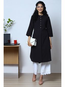 Biba - Black Cotton Kurti