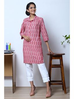 Biba - Red Cotton Short Kurti