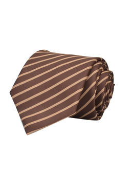 Tossido - Brown Fine Woven Micro Fiber Necktie