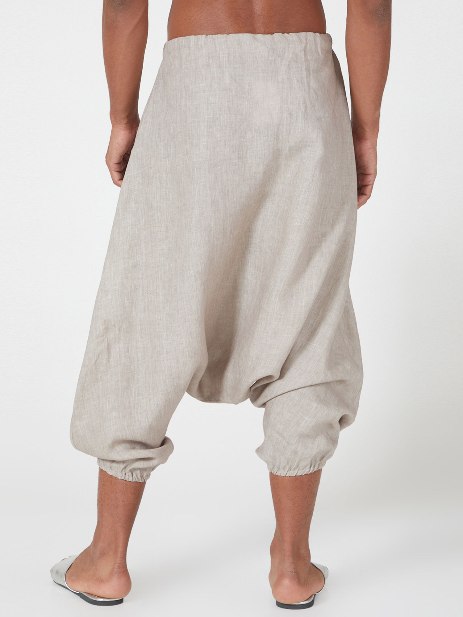 Wendell Rodricks Grey Drop Crotch Pants 