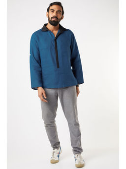 Wendell Rodricks - Teal Cotton Short Kurta