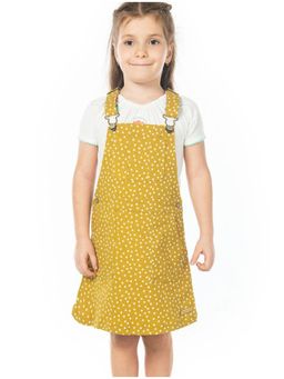 CHERRY CRUMBLE BY NITT HYMAN - Mustard Tiny Flower Dress