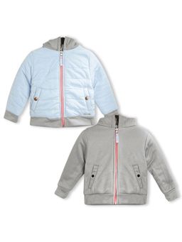 CHERRY CRUMBLE BY NITT HYMAN - Grey Ice Age Reversible Jacket