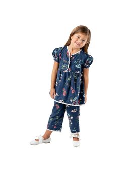 CHERRY CRUMBLE BY NITT HYMAN - Navy Blue Greet Night suit