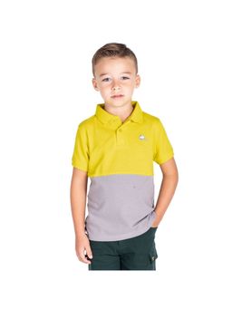 CHERRY CRUMBLE BY NITT HYMAN - Yellow Solid Napa Polo Tshirt