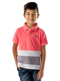 CHERRY CRUMBLE BY NITT HYMAN - Multicolor Colorblocked Master Polo Tshirt
