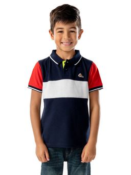 CHERRY CRUMBLE BY NITT HYMAN - Multicolor Colorblocked Hover Polo Tshirt