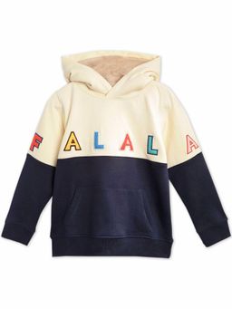 CHERRY CRUMBLE BY NITT HYMAN - Off White Falala Applique Hoodie Sweatshirt