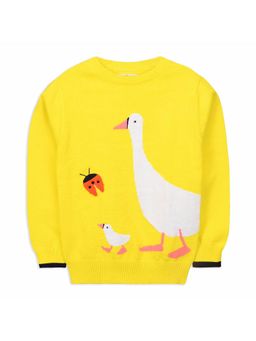 CHERRY CRUMBLE BY NITT HYMAN - Yellow Quack Quack Sweater