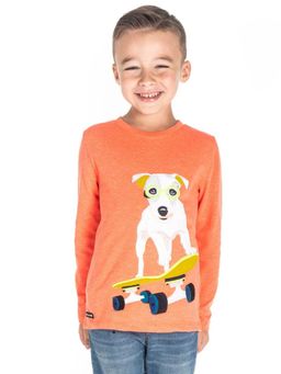 CHERRY CRUMBLE BY NITT HYMAN - Orange George Applique T-shirt