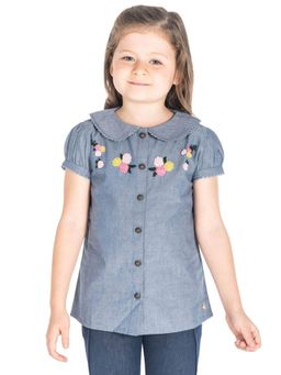 CHERRY CRUMBLE BY NITT HYMAN - Blue Greek Top