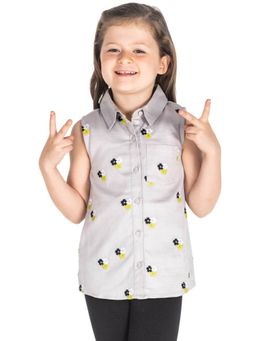 CHERRY CRUMBLE BY NITT HYMAN - Grey Breeze Flower Top