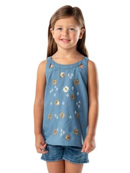 CHERRY CRUMBLE BY NITT HYMAN - Blue Quinoa Top