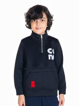 CHERRY CRUMBLE BY NITT HYMAN - Black Haughty Anonark High Neck Sweatshirt