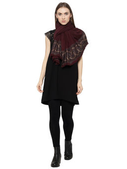 Pashma - Brown Printed Shawl