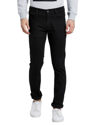 Buy Parx Black Solid Jeans Online|Nykaa 