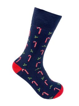 Mint & Oak - Candycane Crew Length Socks for Men