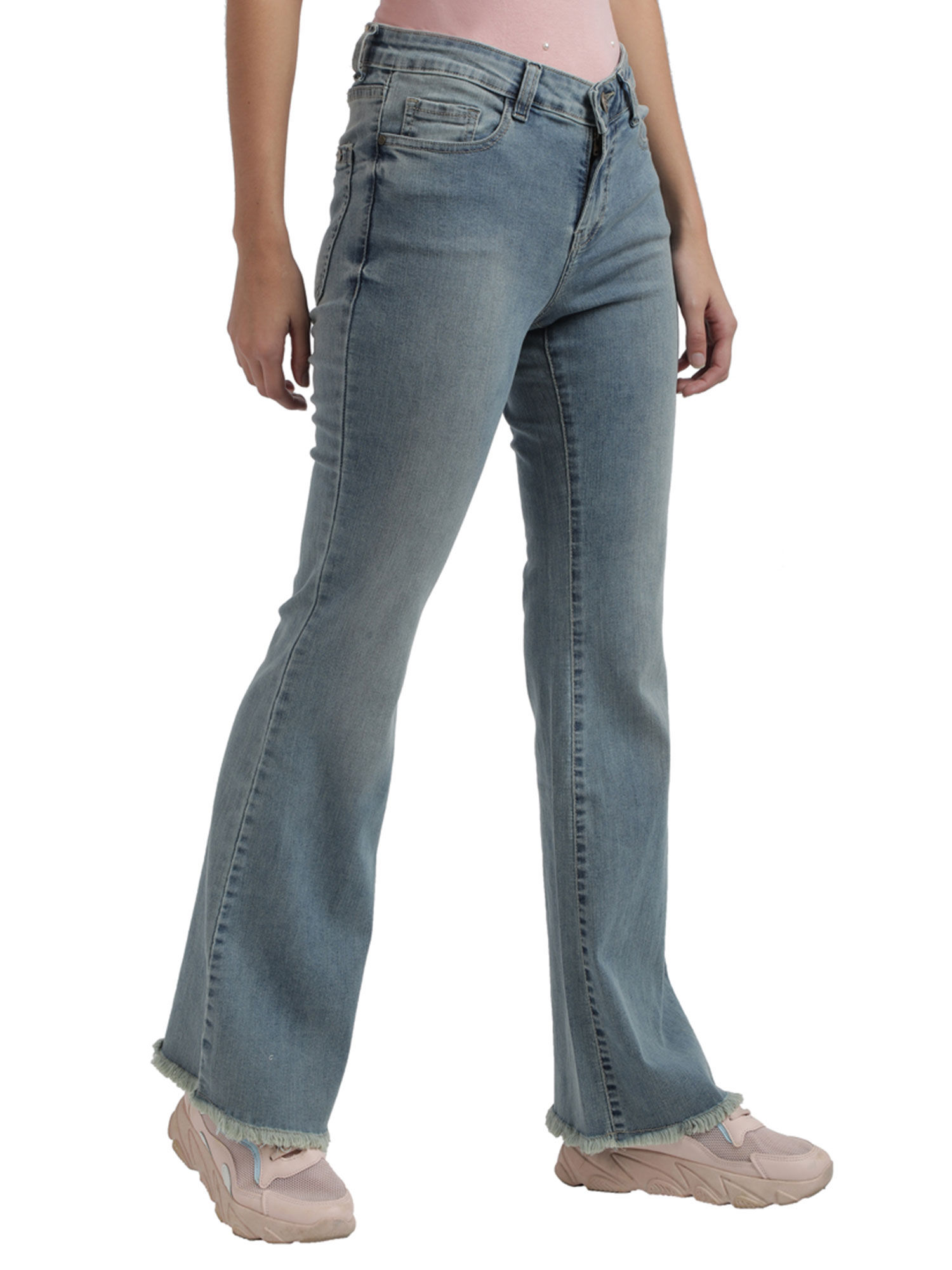 Buy Park Woman Medium Blue Jeans Online 