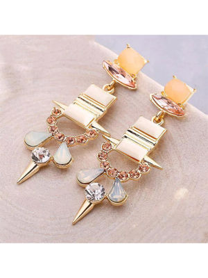 Yellow chimes earrings clearance
