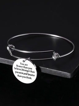 Yellow Chimes - Karma Bands Collection Inspirational Message Bangle Bracelet