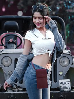 Yelloe - Purple Solid Cross Bag