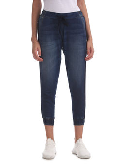U.S. POLO ASSN. - Navy Blue Dark Wash Jogger Jeans