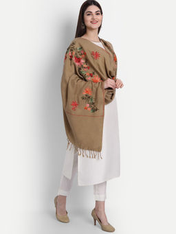 Zamour - Kashmiri Embroidery Wool Stole for Women