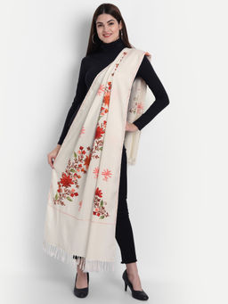 Zamour - Kashmiri Embroidery Wool Stole for Women