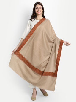 Zamour - Kashmiri Embroidery Wool Shawl for Women