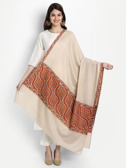 Zamour - Kashmiri Embroidery Wool Shawl for Women