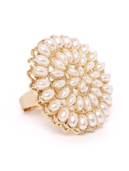 Zaveri Pearls - Gold Pearl Ring