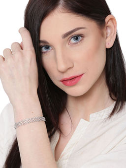 Zaveri Pearls - Shimmering Cubic Zirconia Openable Kada