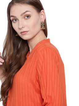 Zaveri Pearls - Dark Antique Matt Gold Floral Jhumki Earring