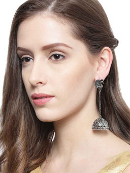 Zaveri Pearls - Antique Dome Shaped Jhumki Drop Earring