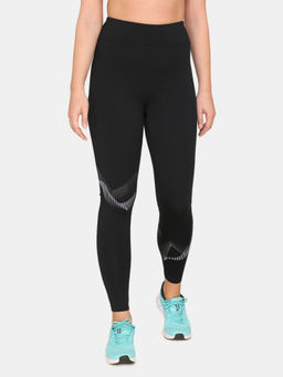 Zivame - Zelocity High Impact Nouveau Shine Legging - Anthracite