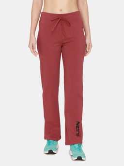 Zivame - Zelocity Easy Movement Nouveau Soft Relaxed Pants - Wild Ginger Red