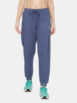 Zivame - Zelocity Relaxed Fit Nouveau Soft Joggers - Wedgewood Blue