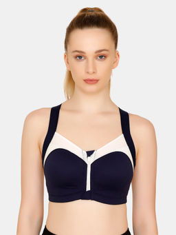 Zivame - High Impact Padded Front-open Zipper Sports Bra