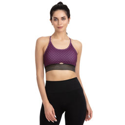 Zivame - Zelocity Removable Padding Sports Bra - Purple