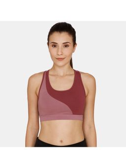 Zivame - Zelocity Sports Bra With Removable Padding - Dusky Orchid