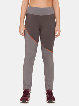 Zivame - Lounge Polyester Blend Straight Fit Pants - Smoked Pearl