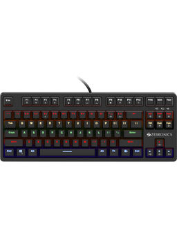 Zebronics - Zeb-MAX V2 Premium Mechanical TKL (Tenkeyless) Keyboard with 87 Tactile Switch Keys
