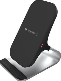 Zebronics - Zeb- WCS1500S Wireless vertical mobile charging stand with Type C interface(Black)