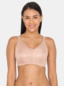 Zivame - True Curve Single Layered Wirefree Bra - Skin