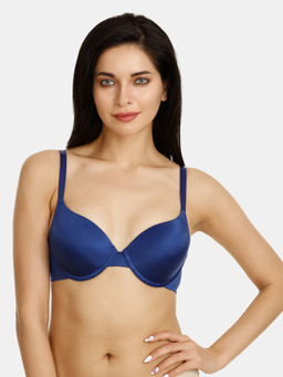 Zivame - Soft n Sheen Moderate Lift Underwired Bra - Navy
