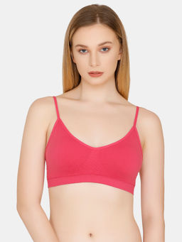 Zivame - Homebuddy Double Layered WireFree Bralette - Pink