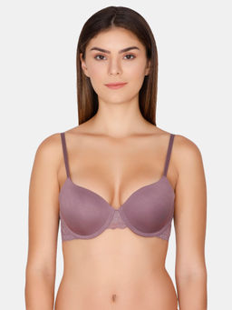 Zivame - Rosaline Padded Wired Push Up Bra - Purple