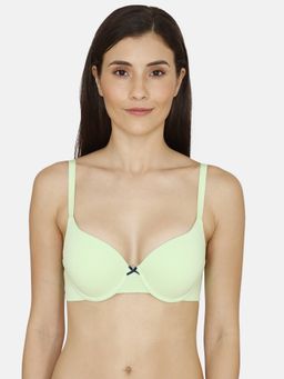 Zivame - Modern Grounds Push-up Regular Wired Medium Coverage Bra - Green