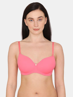 Zivame - Beautiful Basics Padded Non Wired 3/4th Coverage Backless Bra Lemonade - Pink