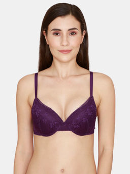 Zivame - Love Stories Wired Medium Coverage Push Up Bra - Crown Jewel